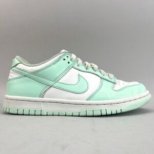 Nike‎ Kids Size 5Y Dunk Low GS Mint Foam White Green Sneakers Shoes FZ3534-100
